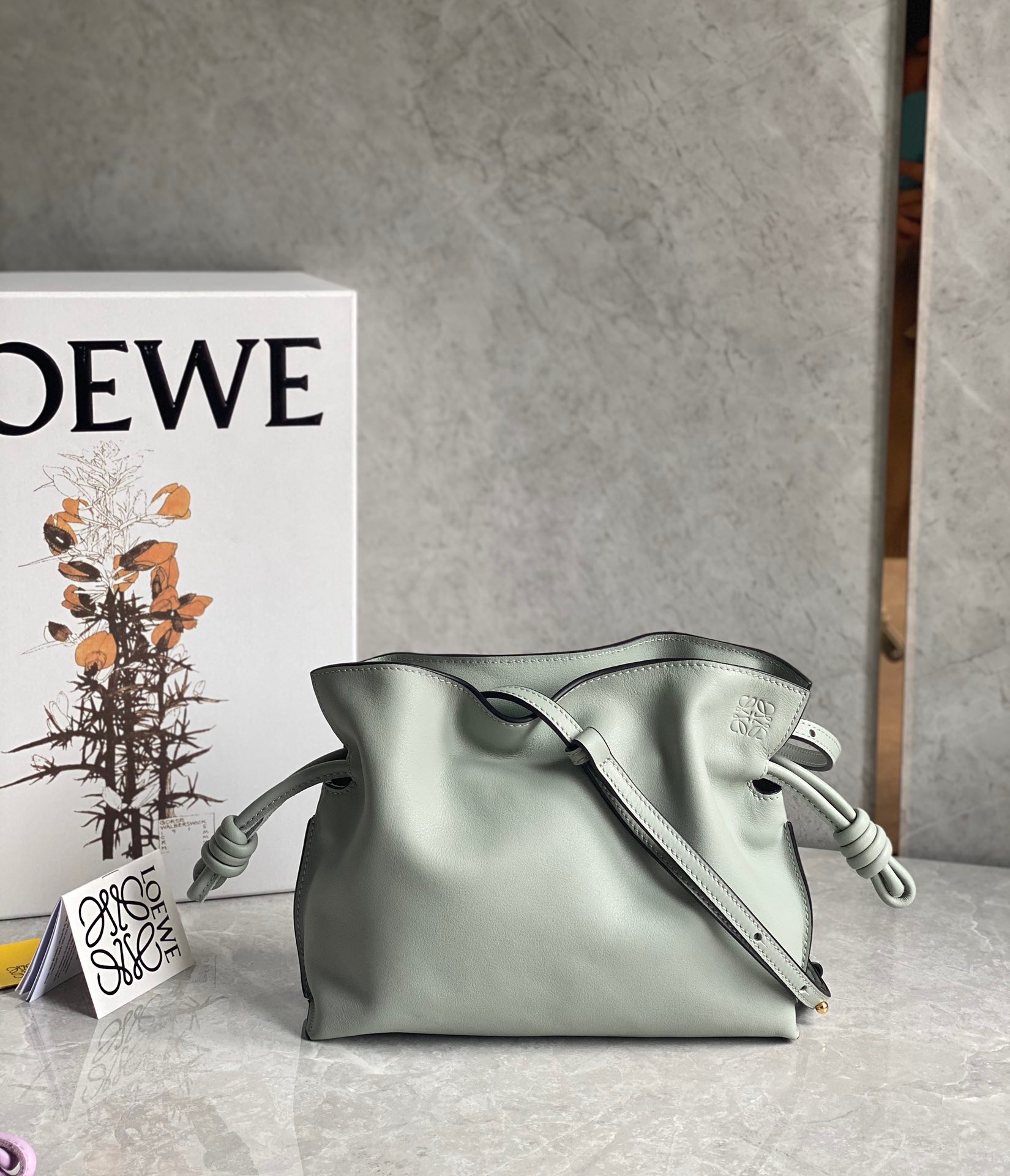 로에베 Loewe 미니 플라멩코 클러치 - 나파 카프스킨 23.9CM