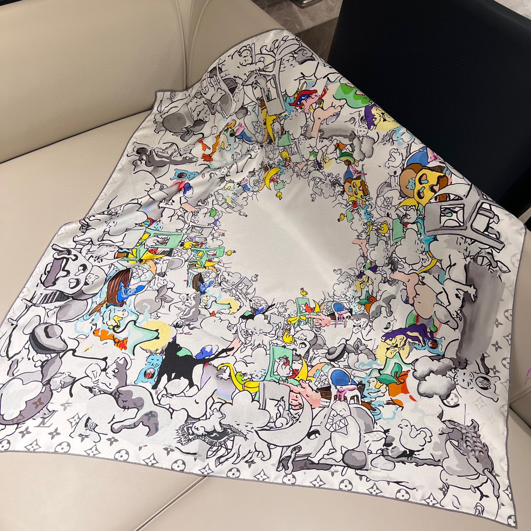 루이비통 Louis Vuitton 머플러 90 x 90cm