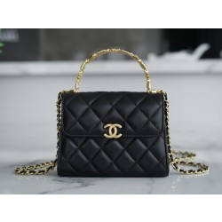 샤넬 CHANEL 핸들 장식의 스몰 플랩 백 14.5CM