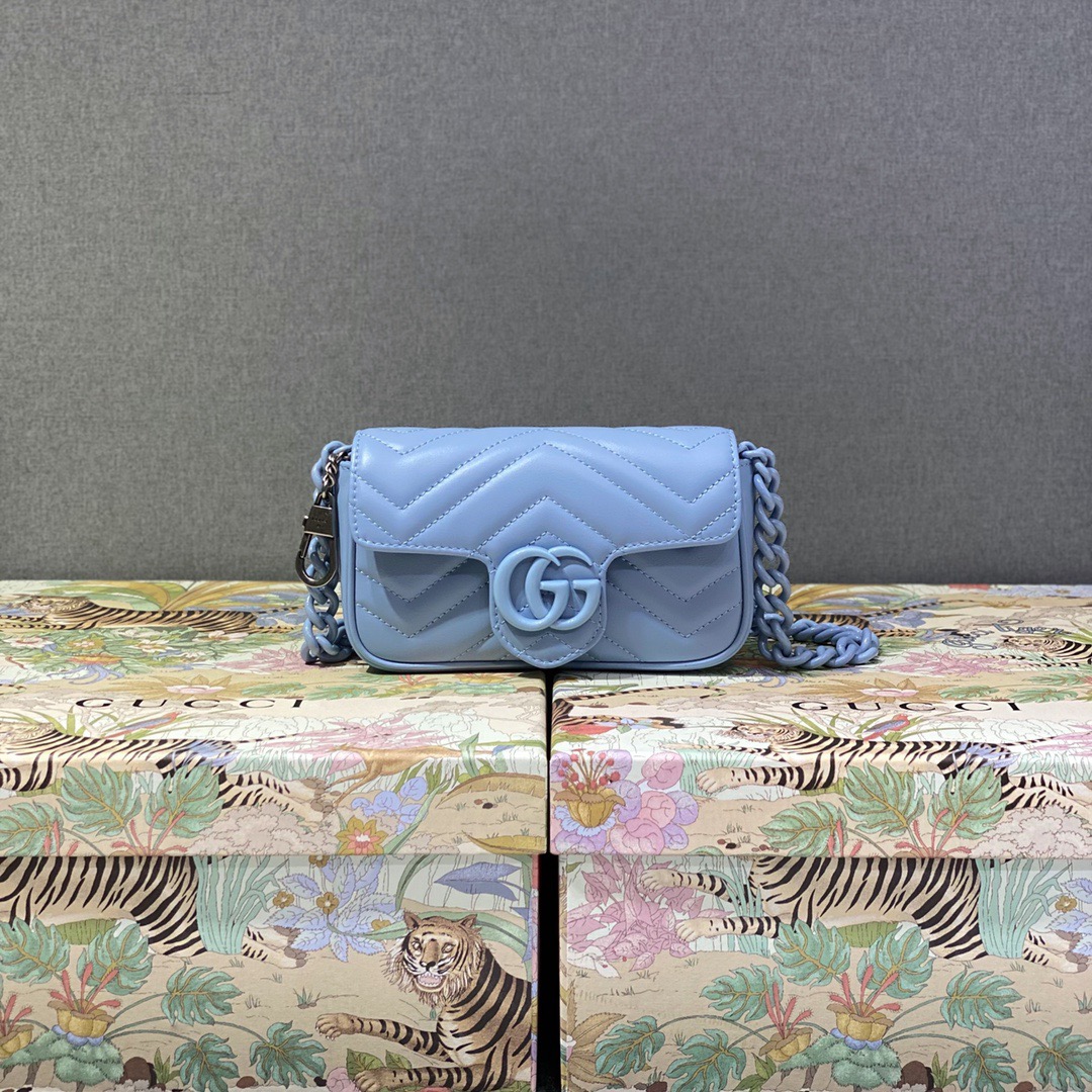 구찌 Gucci GG Marmont 벨트백 699757 블루