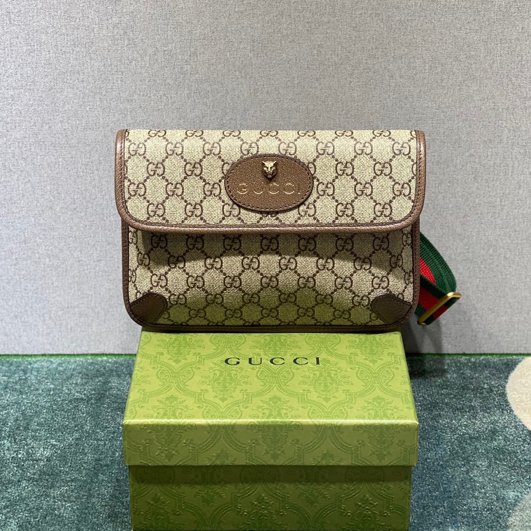 구찌 Gucci 493930 GG Supreme [네오 빈티지] GG 수프림 벨트백 24CM