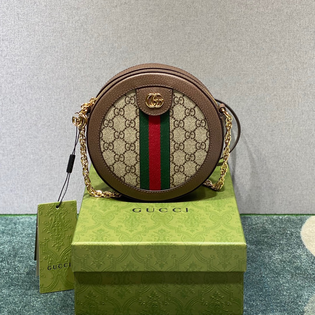 구찌 Gucci 550618 Ophidia [오피디아] 미니 GG 라운드 숄더백 18CM