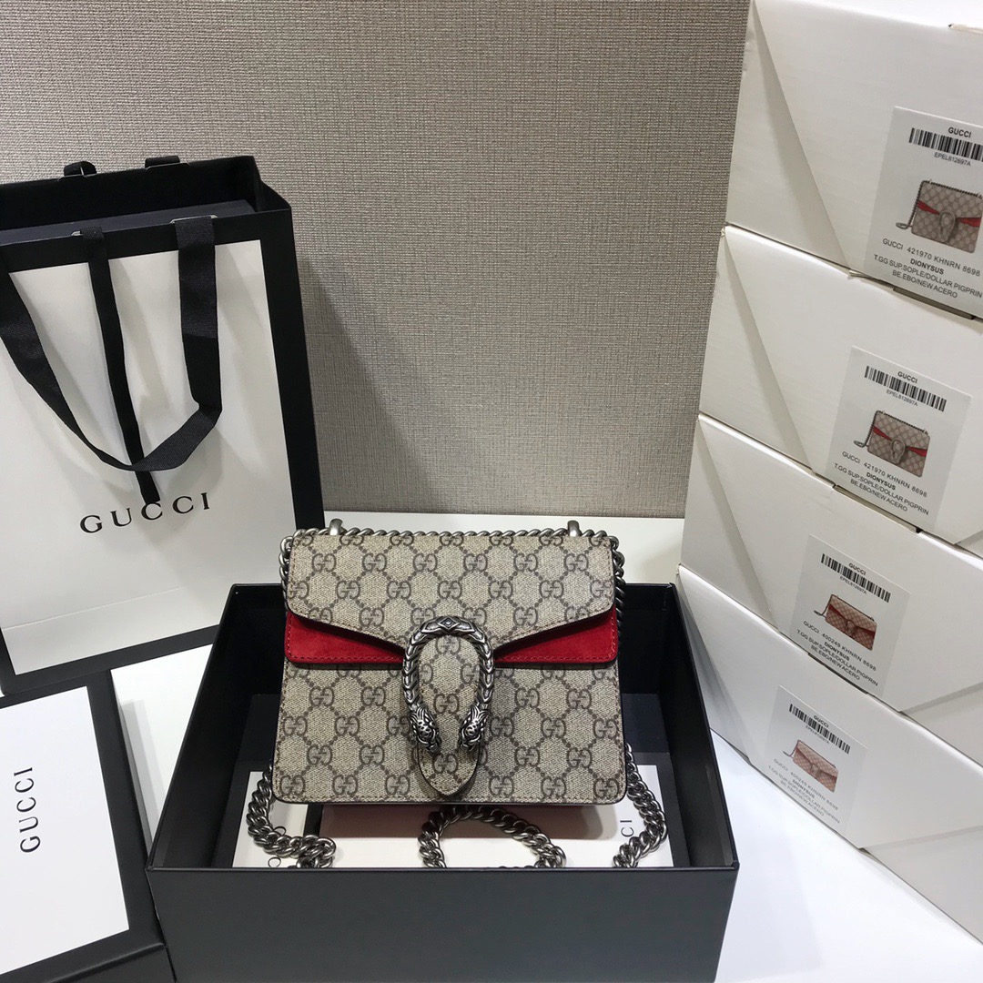 구찌 Gucci 421970 [디오니서스] GG 수프림 캔버스 미니 숄더백 20CM