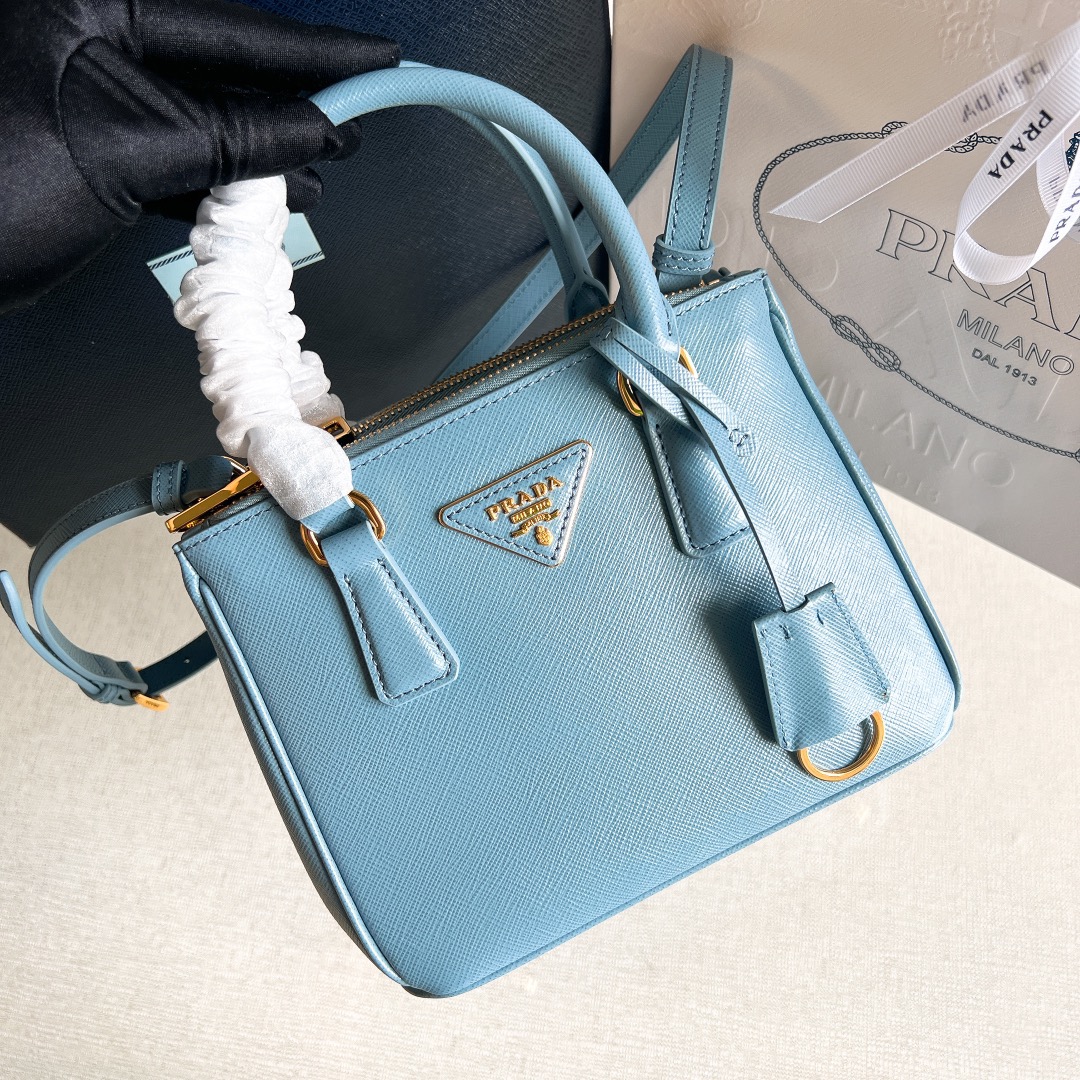 프라다 Prada 1BA906 MINI 탑 핸들백 20CM