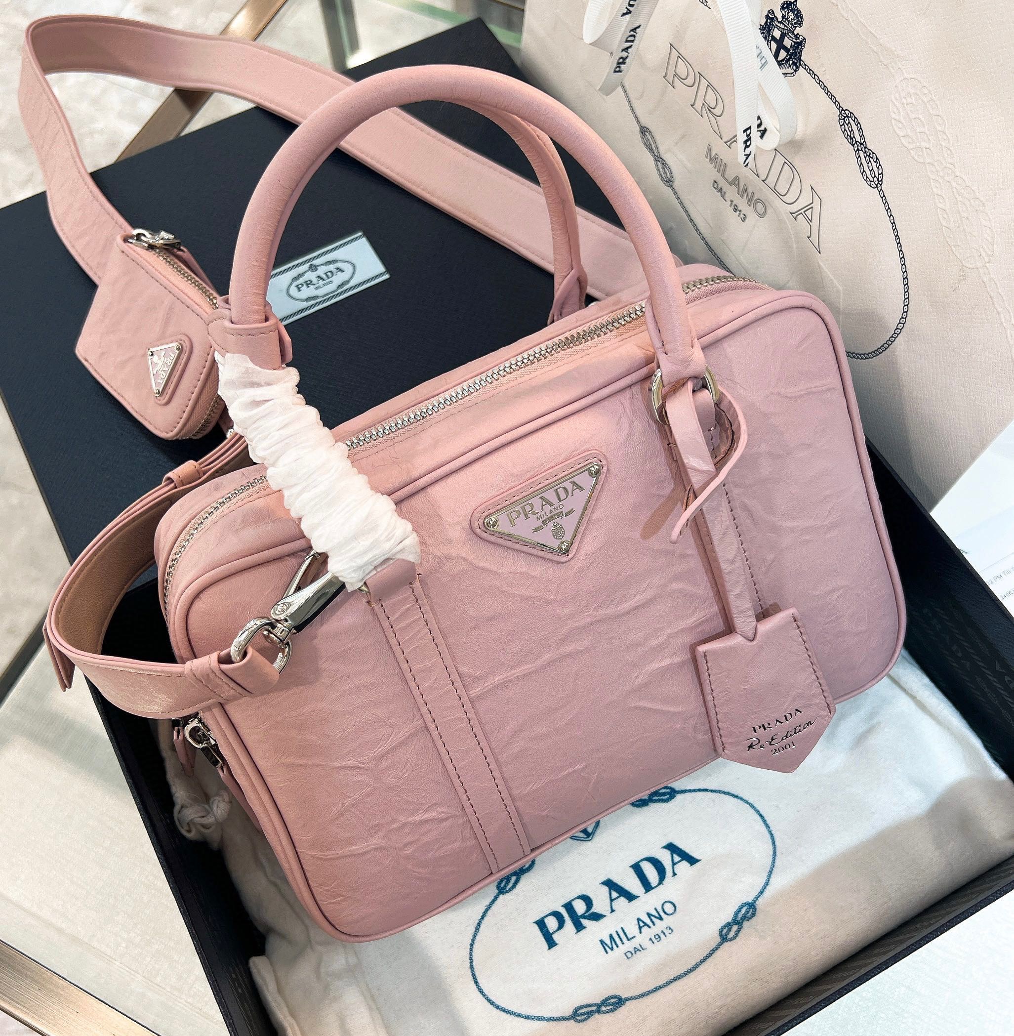 프라다 Prada 1BB092 탑 핸들백 24CM