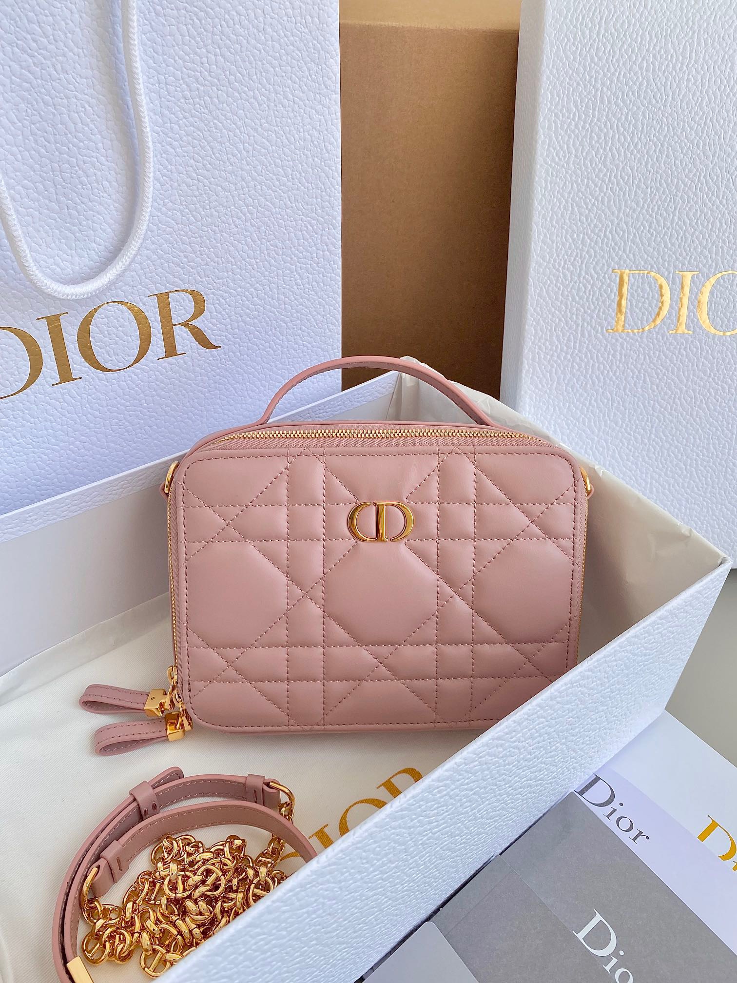 디올 Dior Caro 미니 카메라 케이스 18CM