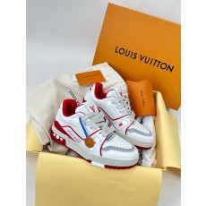 루이비통 Louis Vuitton 트레이너 스니커즈 빨간색