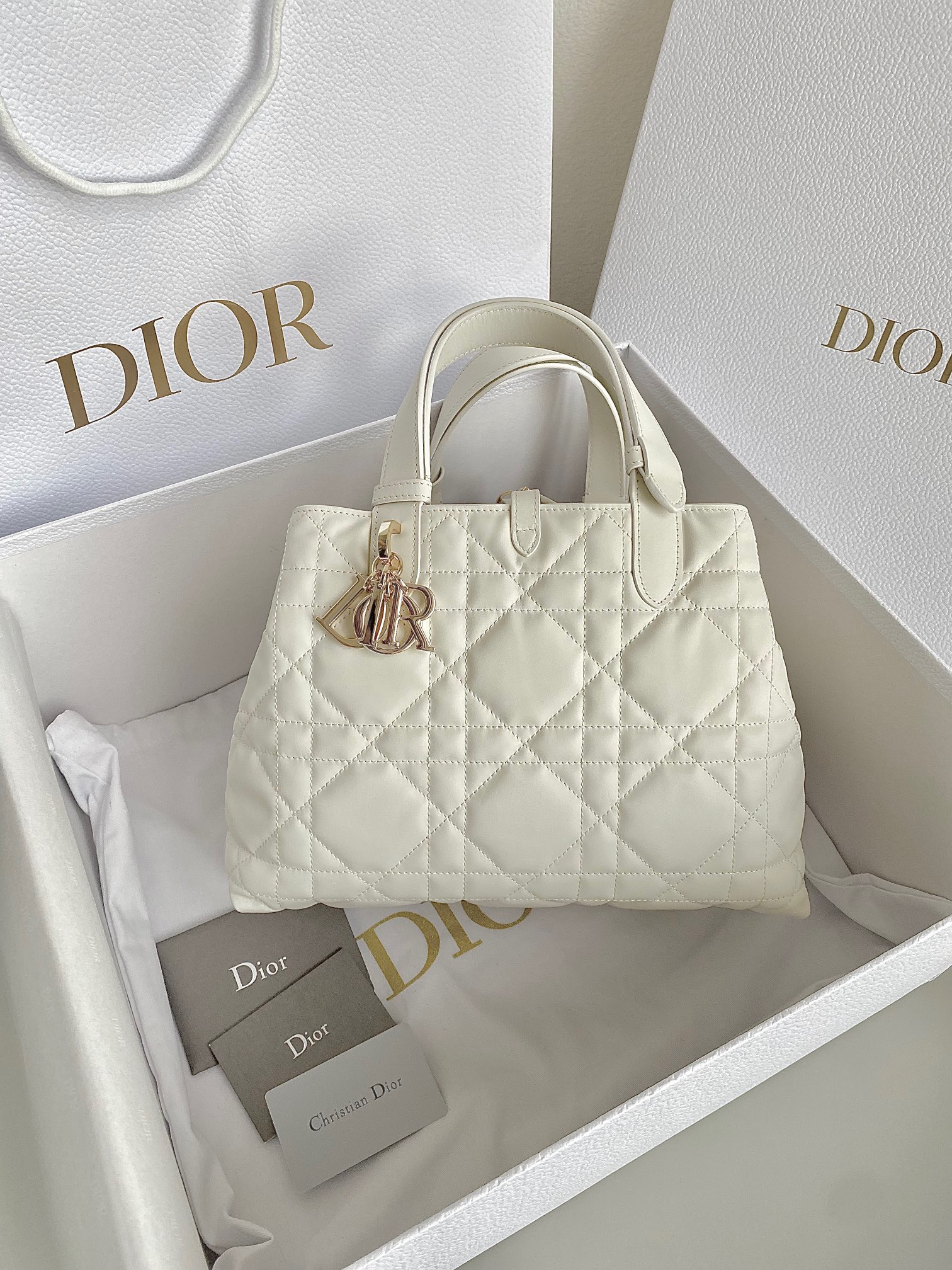 디올 Dior 1292 Toujours 탑 핸들백 28.5CM