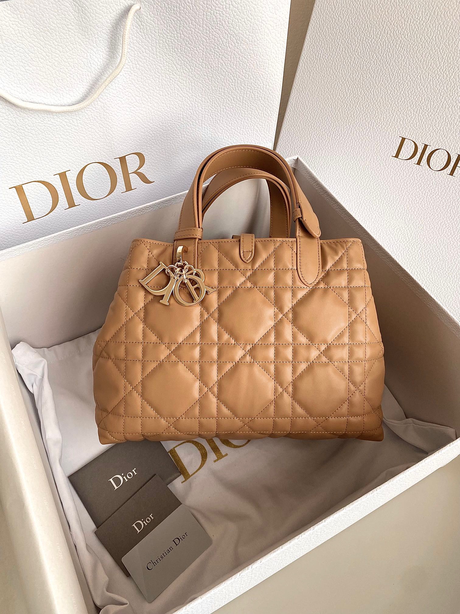 디올 Dior 1292 Toujours 탑 핸들백 28.5CM
