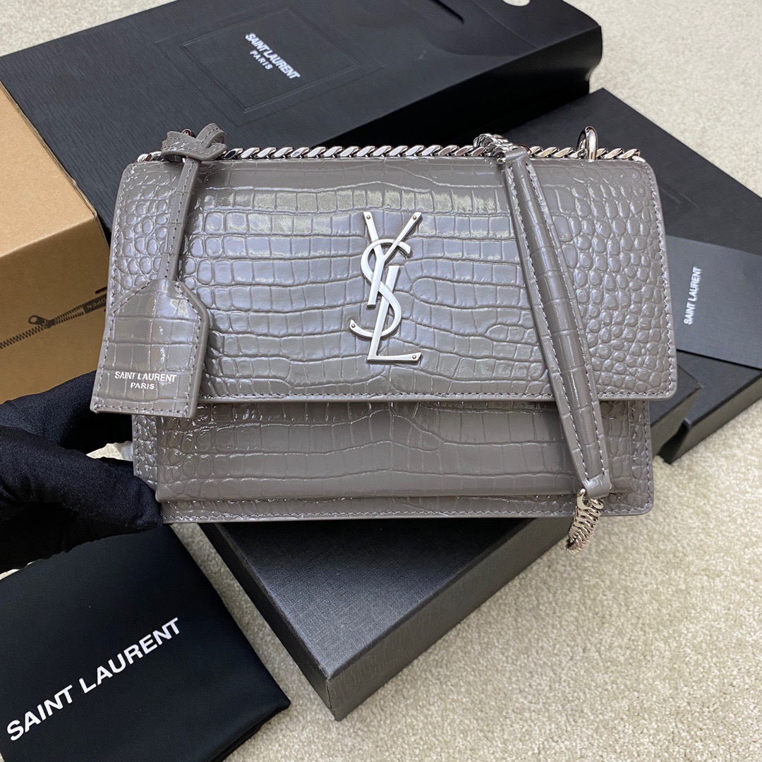 생로랑 Saint laurent/YSL 442906 셋 미디움 체인 백 크로커다일 22CM