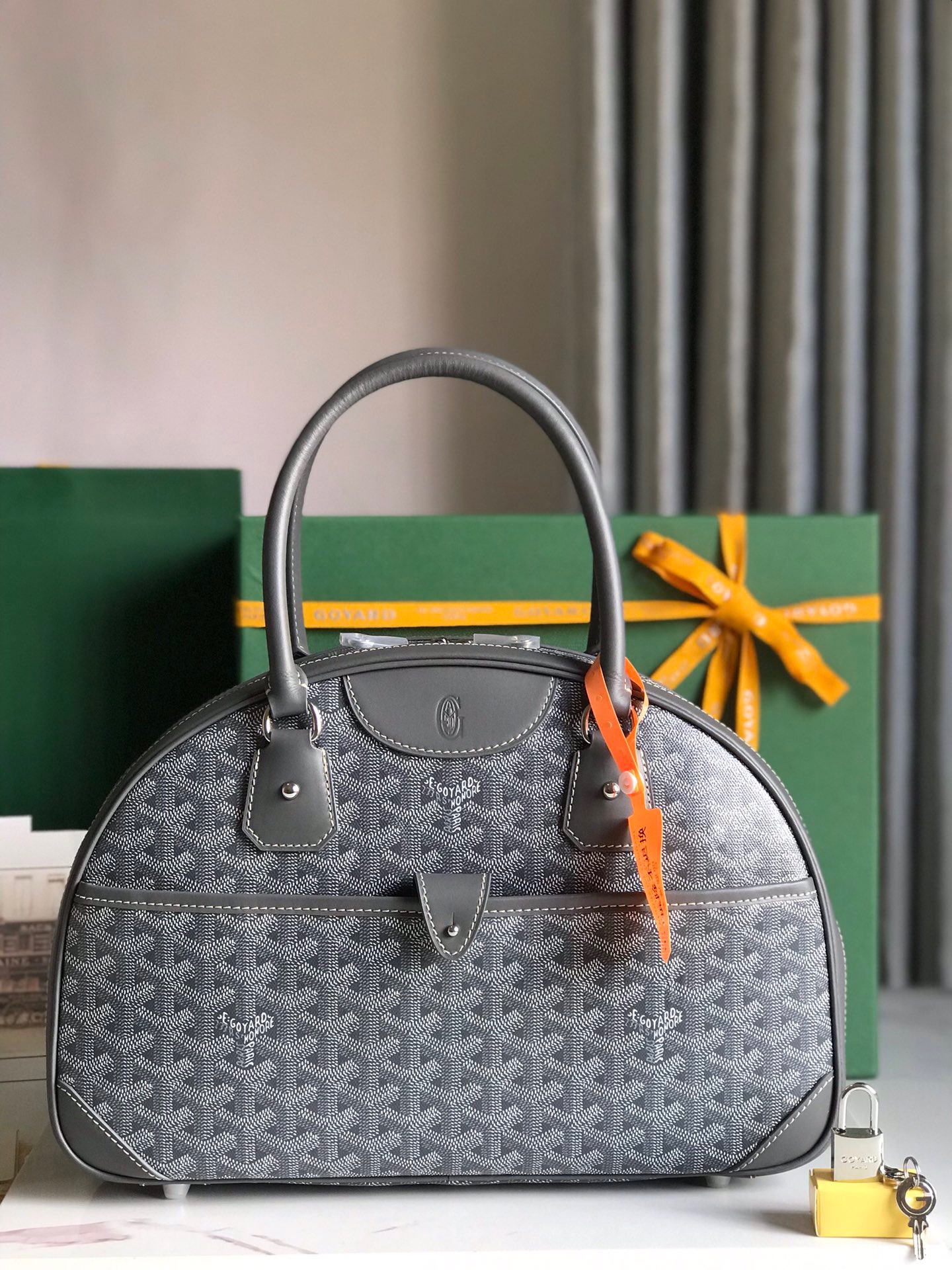 고야드 Goyard Vintage 탑 핸들백 35.5CM