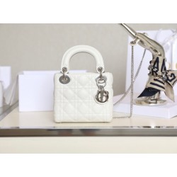 디올 Dior Lady mini 탑 핸들백 17CM