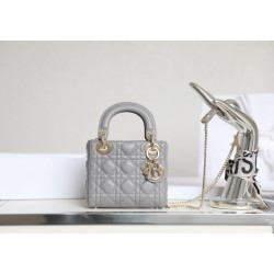 디올 Dior Lady mini 탑 핸들백 17CM