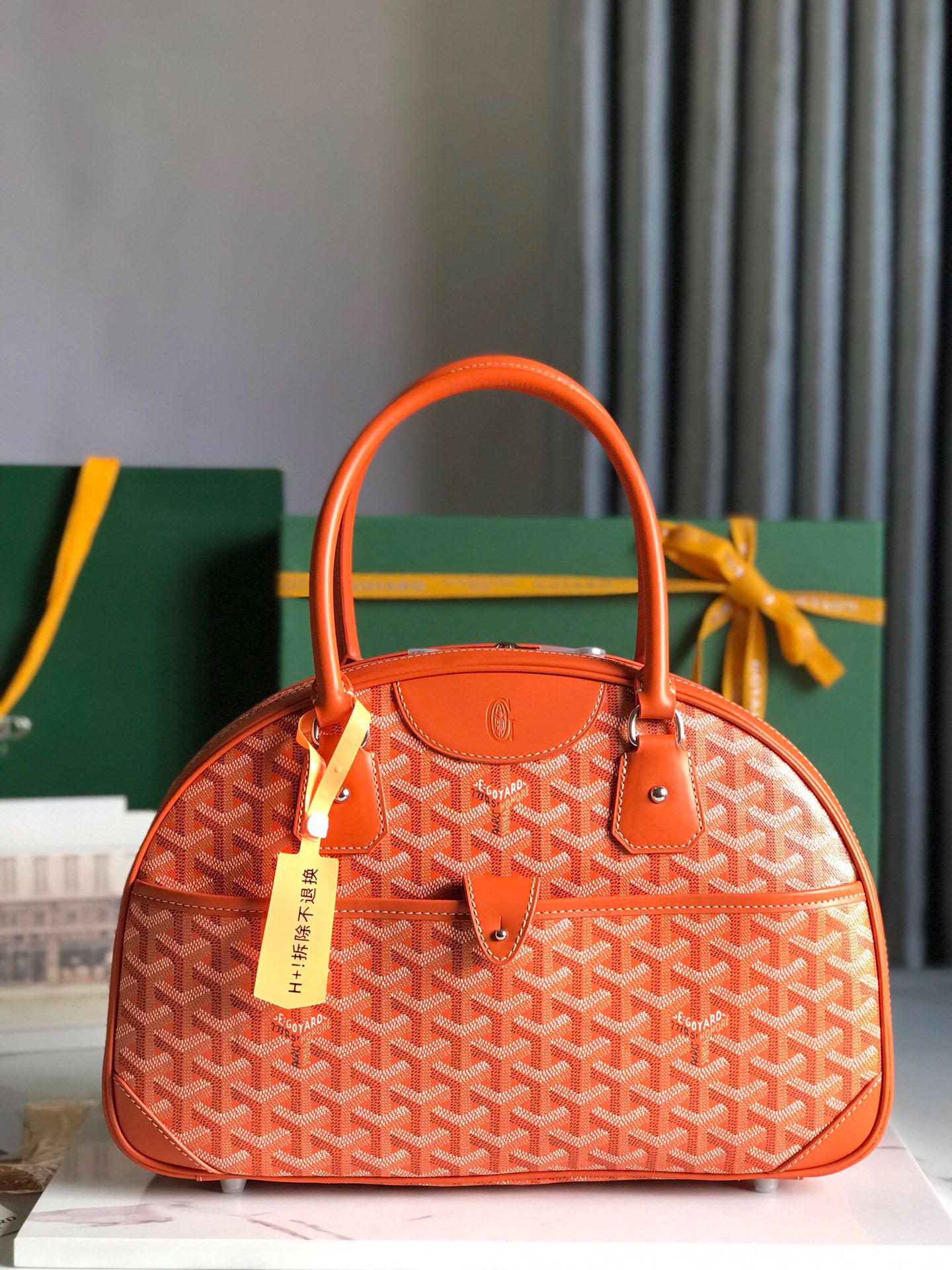 고야드 Goyard Vintage 탑 핸들백 35.5CM