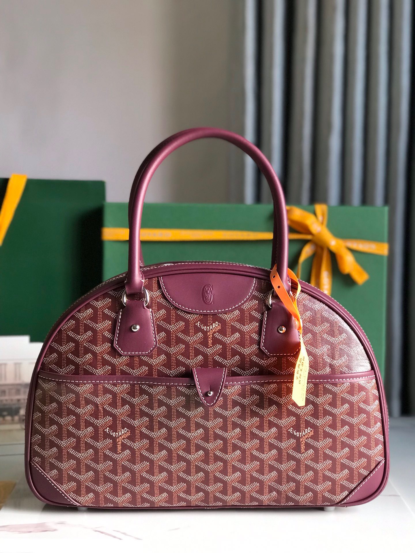 고야드 Goyard Vintage 탑 핸들백 35.5CM