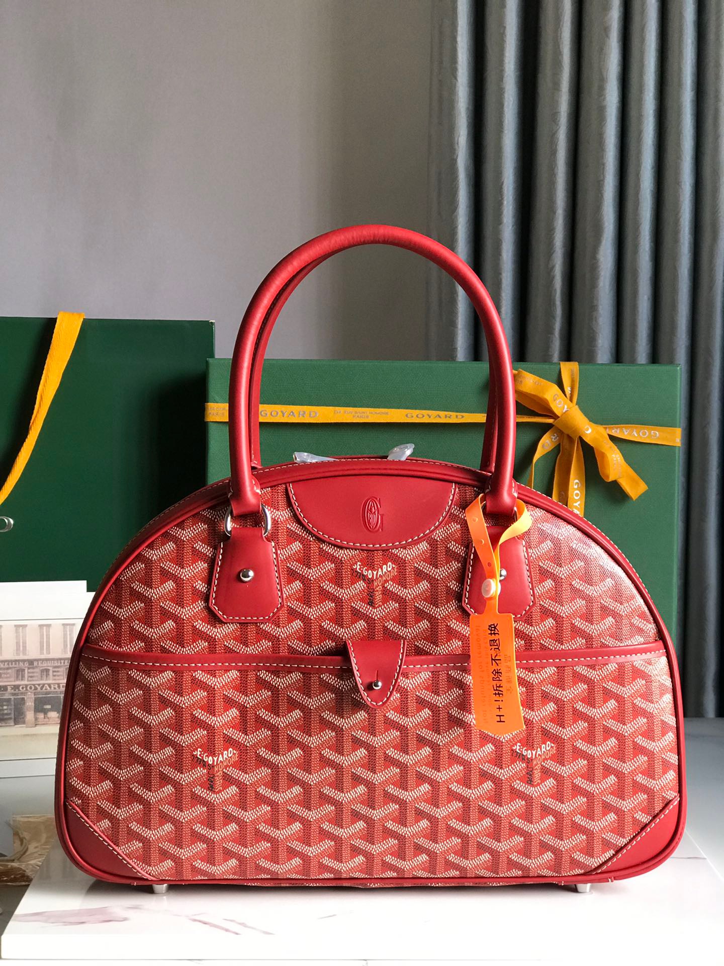 고야드 Goyard Vintage 탑 핸들백 35.5CM