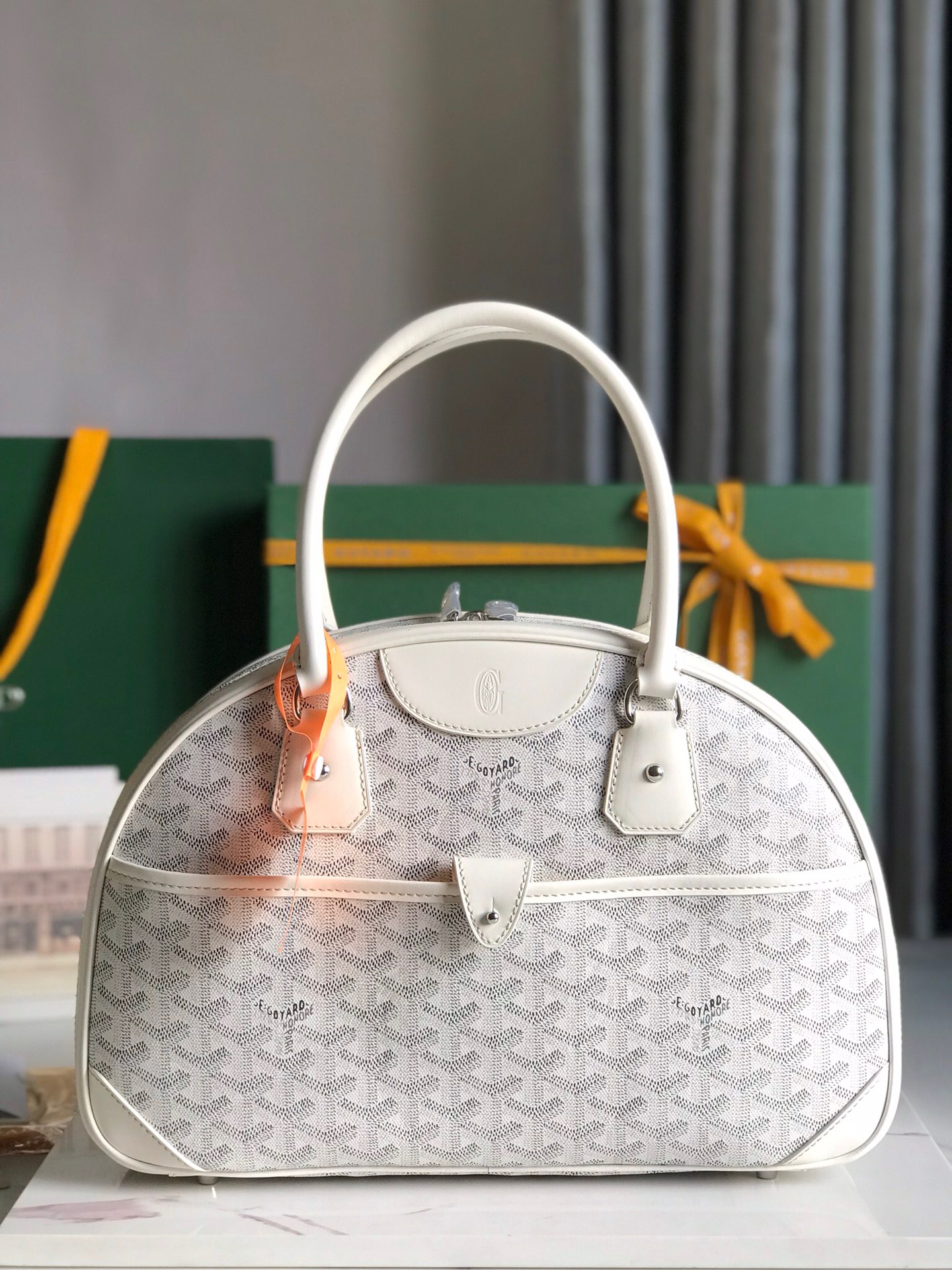고야드 Goyard Vintage 탑 핸들백 35.5CM