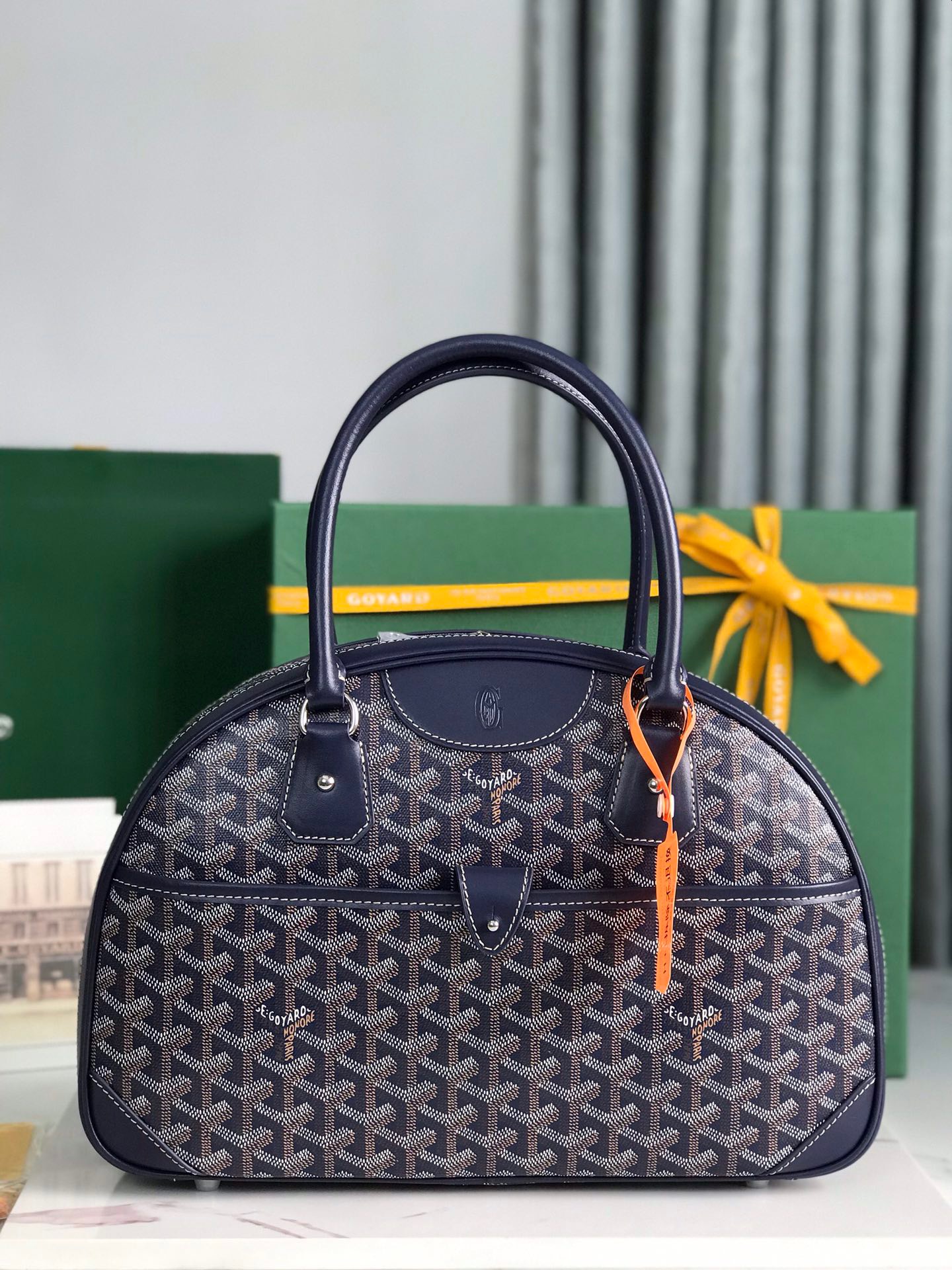 고야드 Goyard Vintage 탑 핸들백 35.5CM