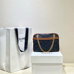 셀린느 CELINE 196252 CANVAS PATAPANS 숄더백 20.5CM