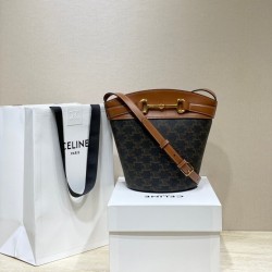 셀린느 CELINE 192072 TRIOMPHE BUCKET CRECY 버킷 백 14CM