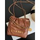 샤넬 CHANEL AS3980 22 미니 핸드백 샤이니 카프스킨 & 골드 메탈 23CM