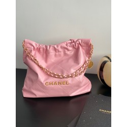 샤넬 CHANEL AS3261 22 미디움 핸드백 샤이니 카프스킨 & 골드 메탈 39CM