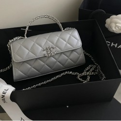 샤넬 CHANEL AP3242 23P KELLY 체인 달린 미니백  & 실버 메탈 18CM