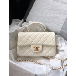 샤넬 CHANEL AS2431B 핸들 장식의 미니 플랩백  & 골드 메탈 20CM