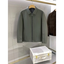 제냐 Zegna 레더 재킷