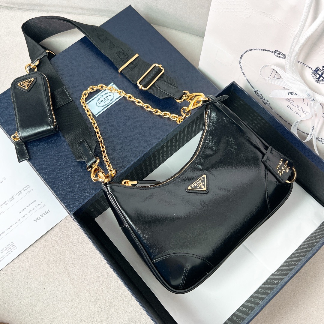 프라다 Prada Hobo 1BH204 크로스 백 22CM