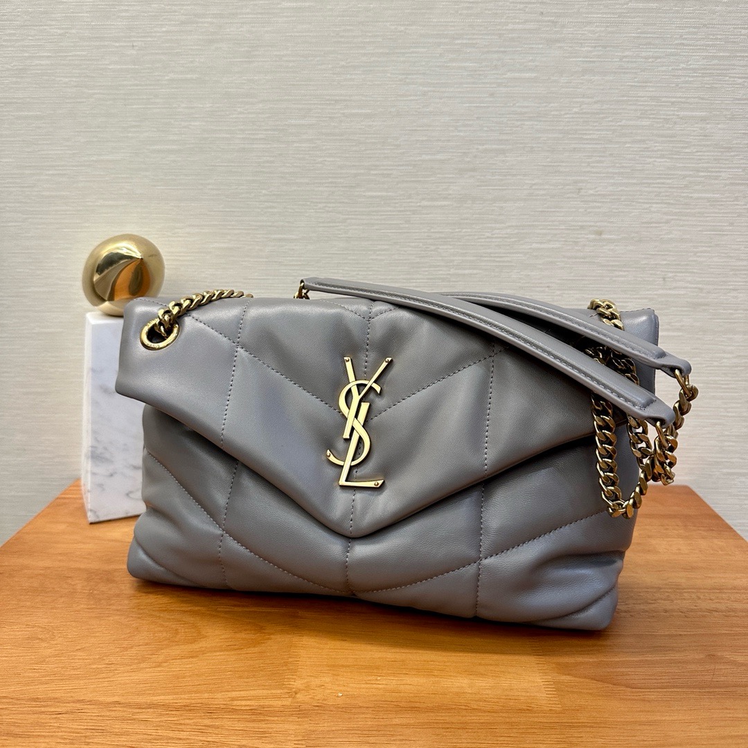 생로랑 Saint laurent/YSL 577476 퀼티드 램스킨 퍼퍼 스몰 체인백 29CM