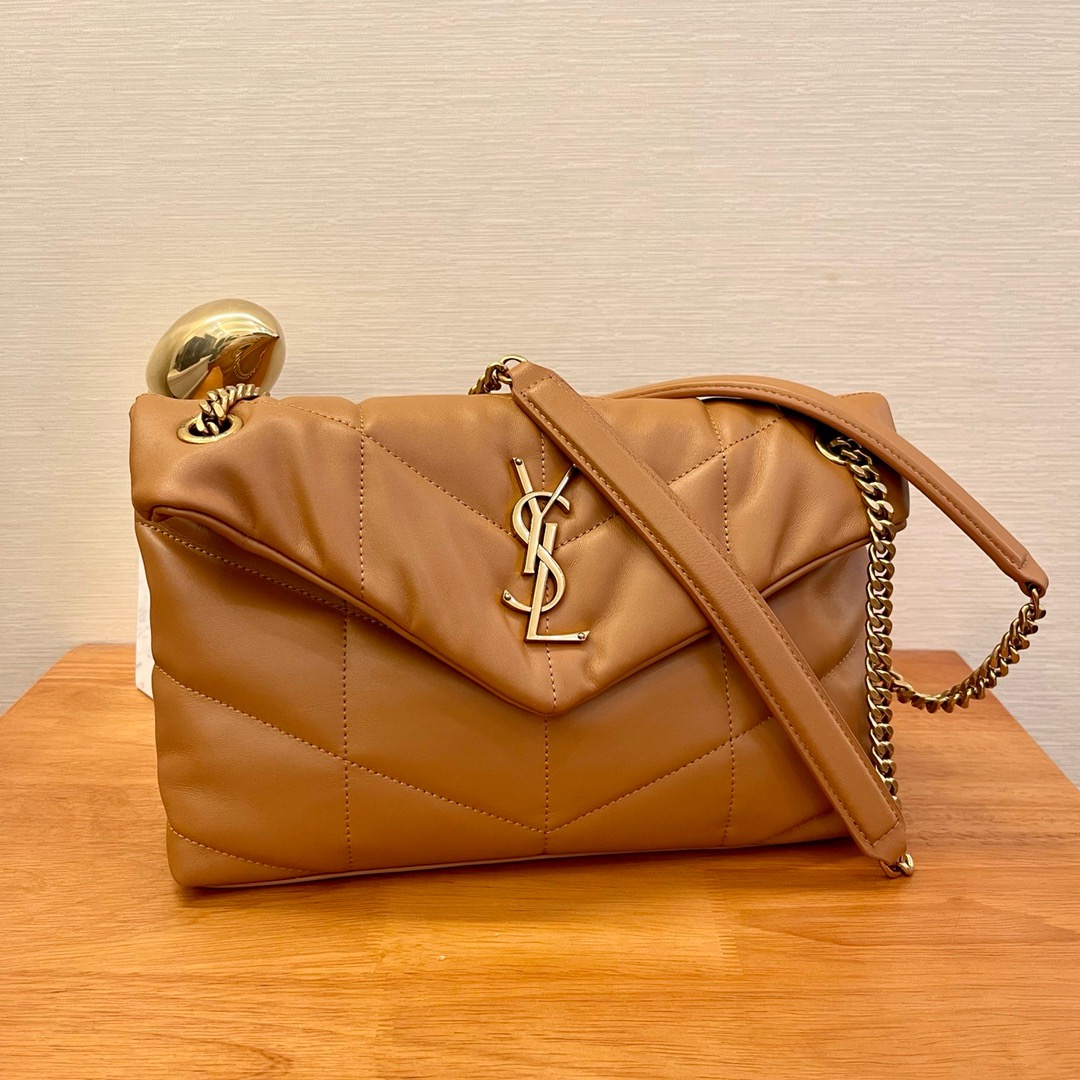 생로랑 Saint laurent/YSL 577476 퀼티드 램스킨 퍼퍼 스몰 체인백 29CM