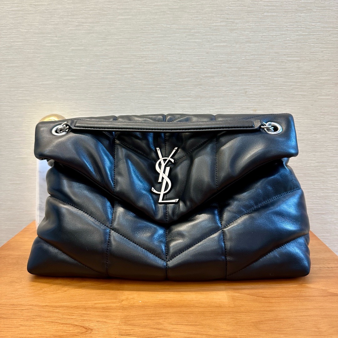 생로랑 Saint laurent/YSL 577475 퍼퍼 미디움 체인 백 퀼티드 램스킨 35CM