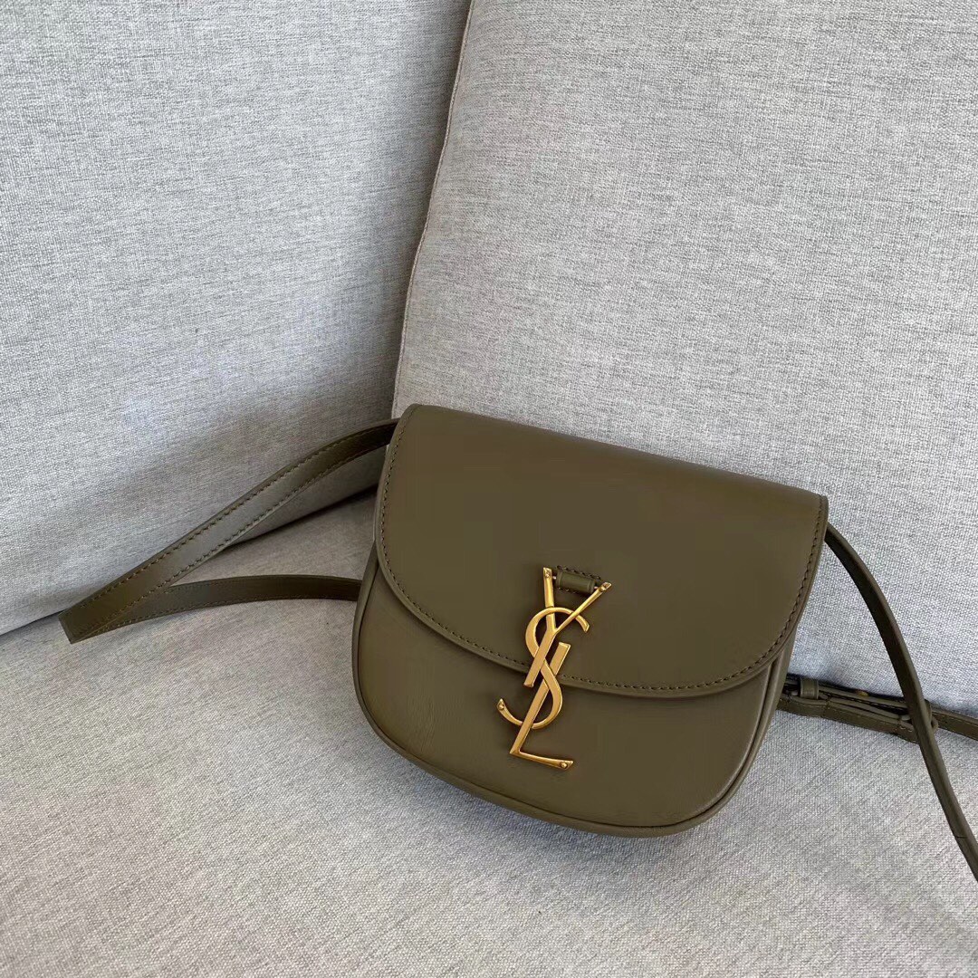 생로랑 Saint laurent/YSL 619740  Kaia Small 스무스 레더 카이아 스몰 사첼백 느와르 18CM