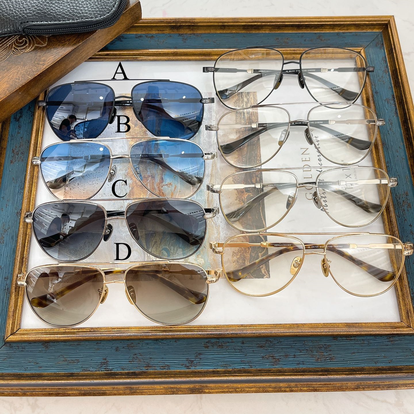 크롬하츠 Chrome Hearts CH8062 01 61口16-149