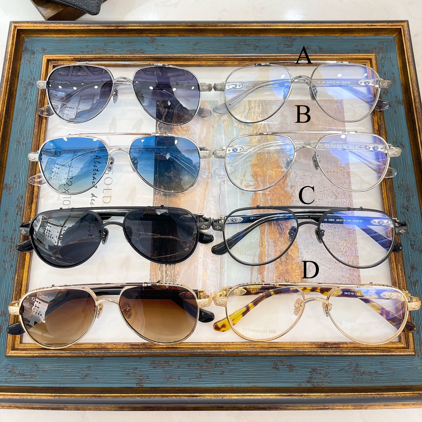 크롬하츠 Chrome Hearts CH8187 01 59口16-154