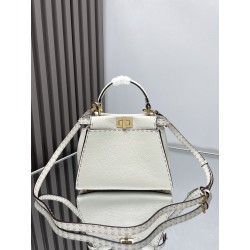 펜디 FENDI 266 PEEKABOO 탑 핸들백 23CM