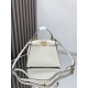 펜디 FENDI 266 PEEKABOO 탑 핸들백 23CM
