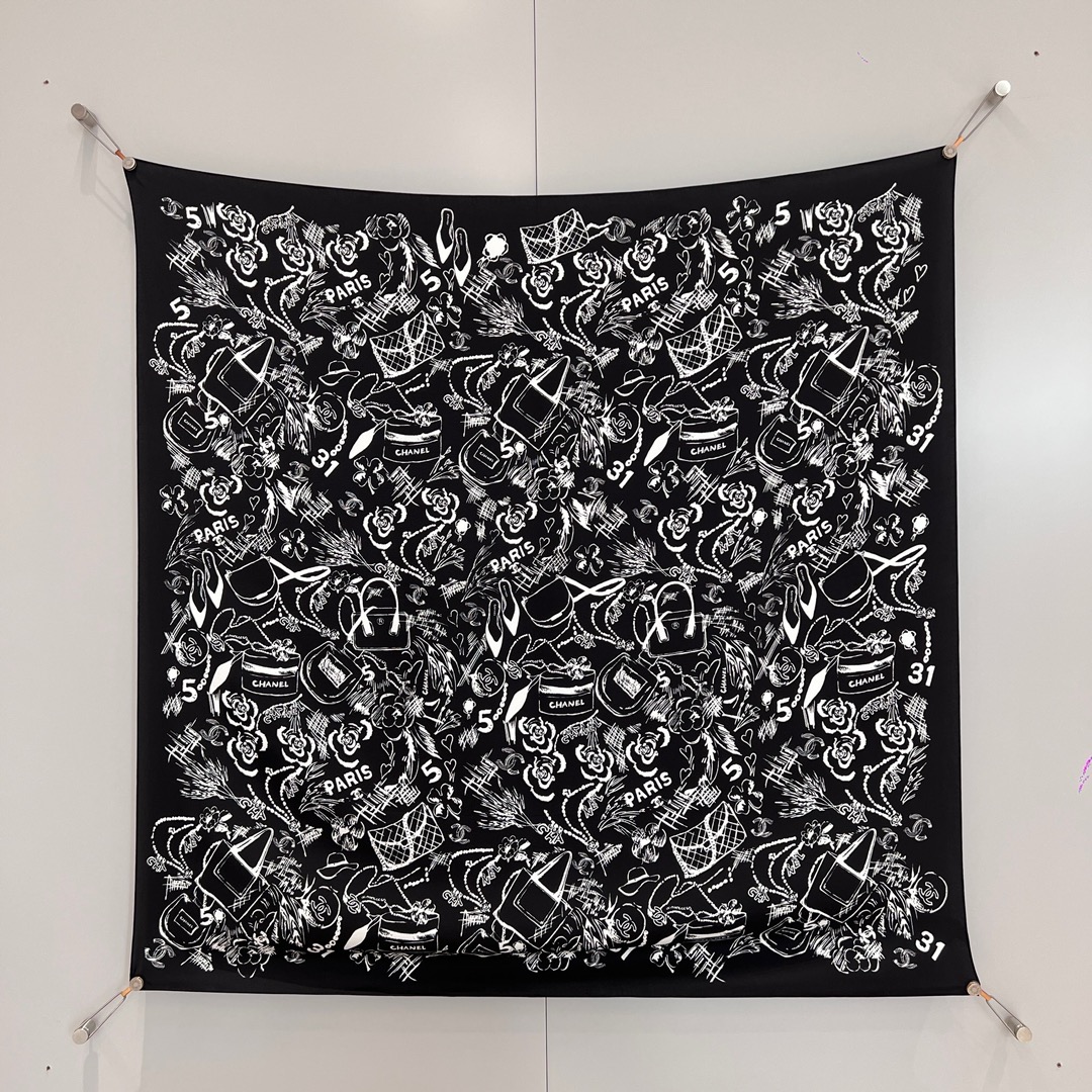 샤넬 CHANEL 스카프 90×90CM