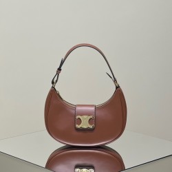 셀린느 Celine 114493 미디움 아바 트리옹프 백 스무스 카프스킨 탄 23CM