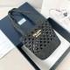 프라다 Prada 1BG494 우븐 크로쉐 토트백 블랙 18CM