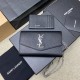 생로랑 Saint laurent/YSL 607788 Uptown 그랑드 뿌드르 엠보스드 레더 업타 운체인 지갑 블랙 19CM