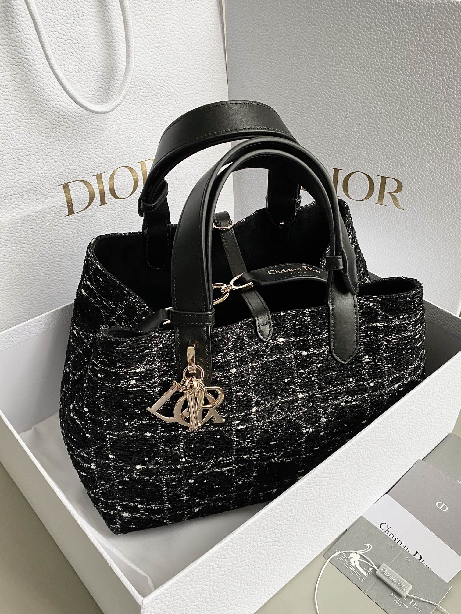 디올 Dior 1292 Toujours 탑 핸들백 28.5CM