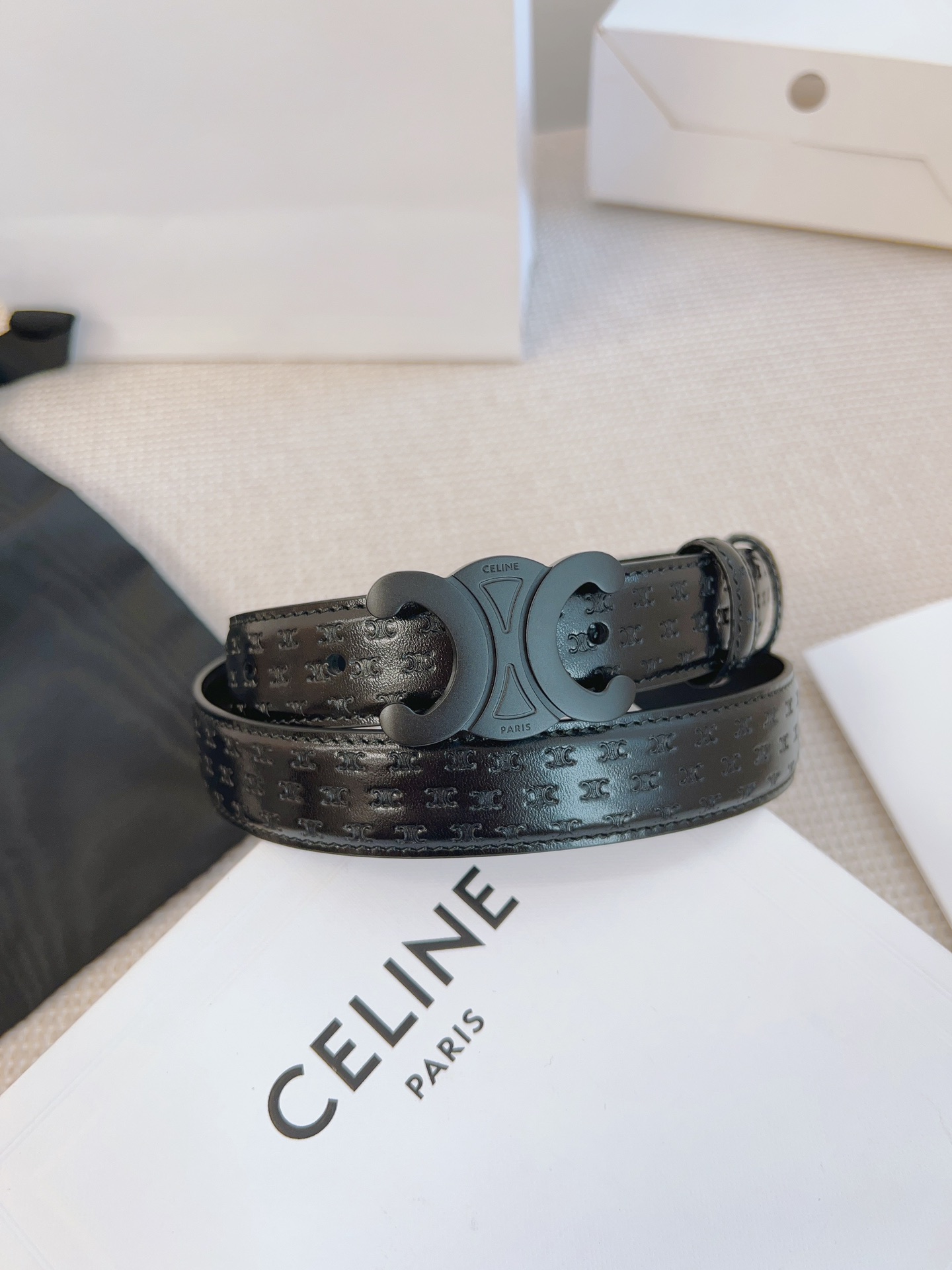 셀린느 Celine 웨스턴 벨트 빈티지 Western Belt in Vintage 25mm
