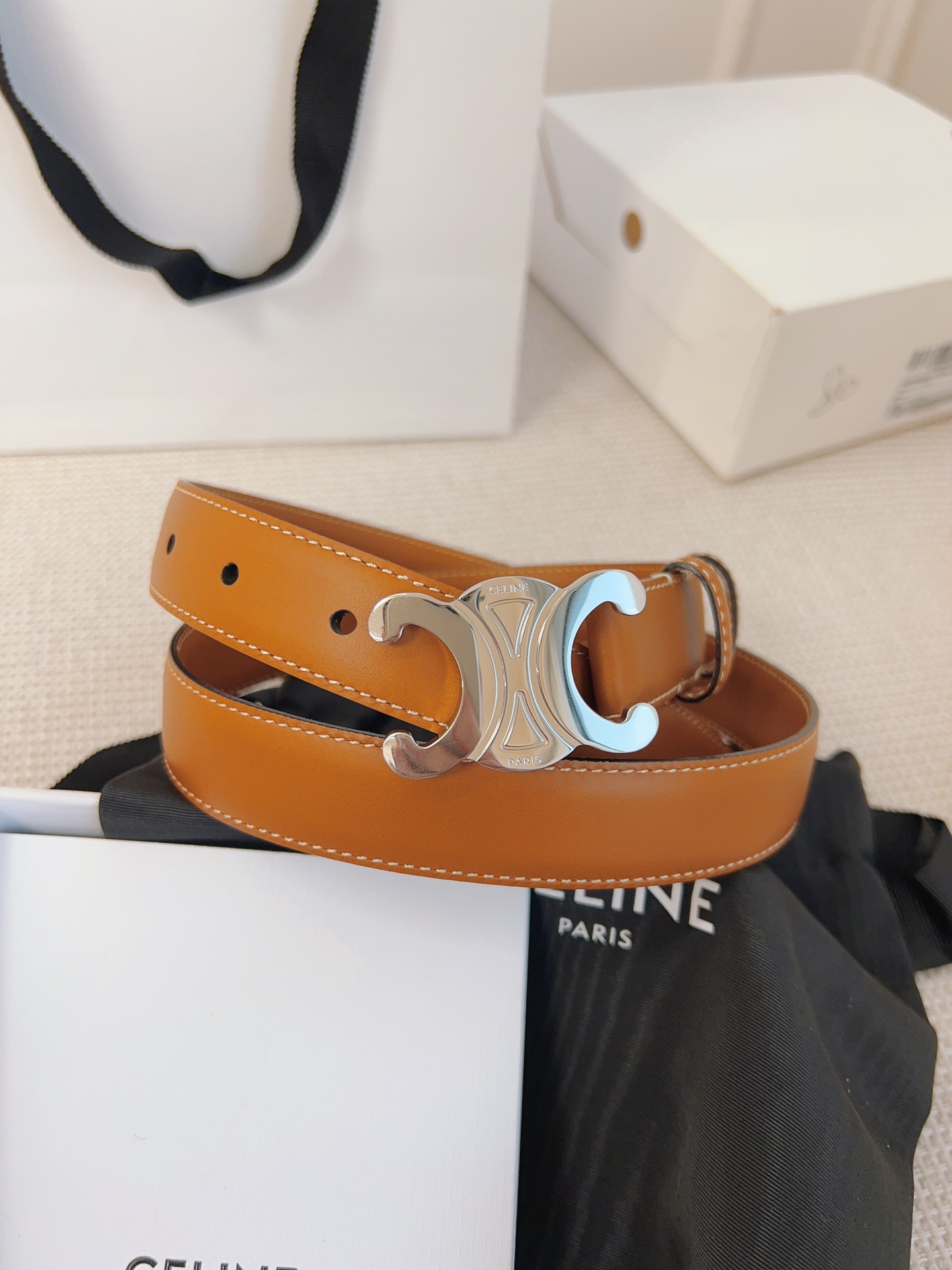 셀린느 Celine 웨스턴 벨트 빈티지 Western Belt in Vintage 25mm