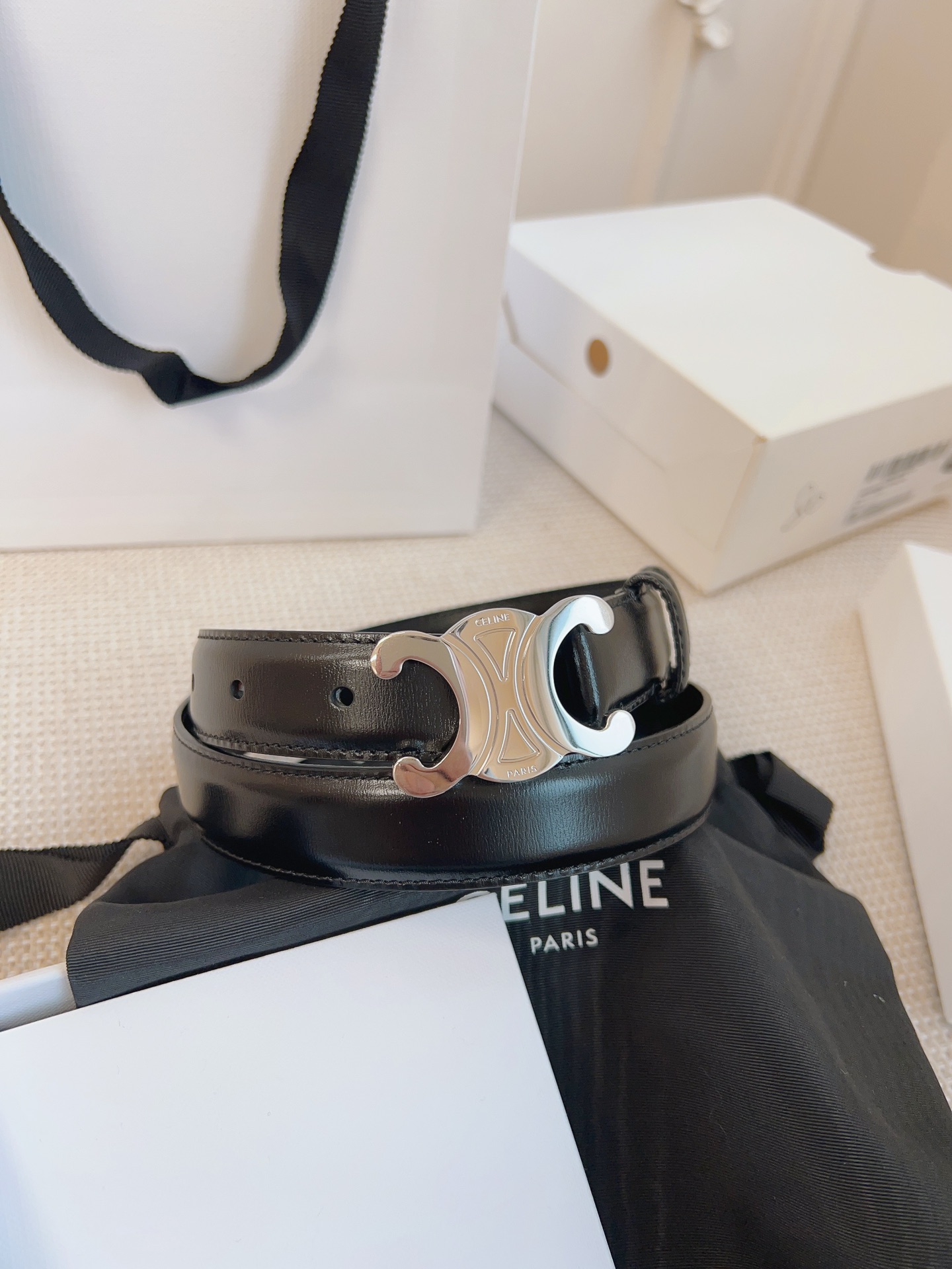 셀린느 Celine 웨스턴 벨트 빈티지 Western Belt in Vintage 25mm