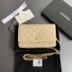 샤넬 Chanel A33814 샤넬 클래식 체인 지갑 램스킨  20CM