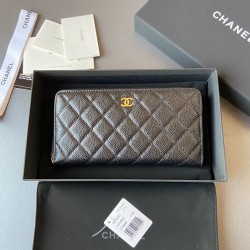 샤넬 Chanel AP0242 클래식 체인 지갑 그레인드 카프스킨 19.5CM