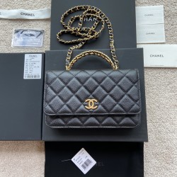 샤넬 Chanel AP2804 클래식 체인 지갑 그레인드 카프스킨 20CM