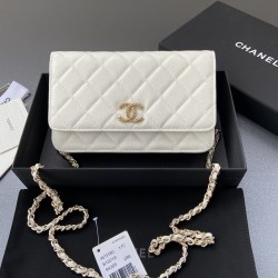 샤넬 Chanel AP3180 클래식 체인 지갑 그레인드 카프스킨 20CM